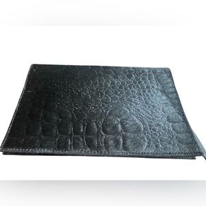 Mer Sea cowhair clutch Black